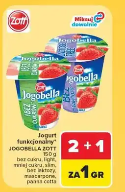 Carrefour Jogurt funkcjonalny JOGOBELLA ZOTT oferta