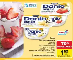 Carrefour Serek homogenizowany DANIO DANONE oferta