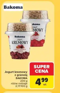 Carrefour Jogurt kremowy z granulą BAKOMA oferta