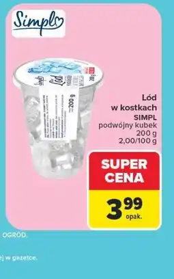 Carrefour Lód w kostkach SIMPL oferta