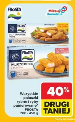 Carrefour Wszystkie paluszki rybne i ryby panierowane Frosta oferta