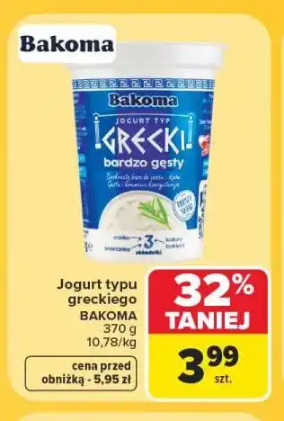 Carrefour Jogurt typu greckiego BAKOMA oferta