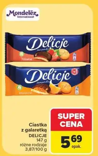 Carrefour Ciastka z galaretką DELICJE oferta