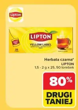Carrefour Herbata czarna Lipton Yellow Label oferta