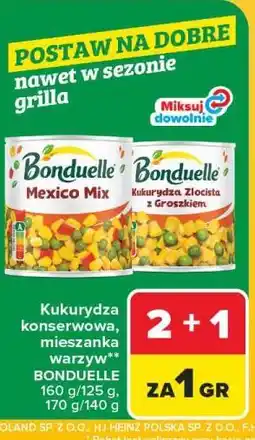 Carrefour Kukurydza konserwowa / mieszanka warzyw Bonduelle oferta