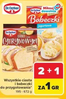 Carrefour Wszystkie ciasta i babeczki do przygotowania Dr. Oetker oferta