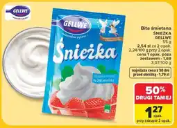 Carrefour Bita śmietana Śnieżka Gellwe oferta