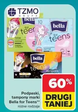 Carrefour Podpaski, tampony Bella for Teens oferta