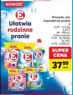 Carrefour Proszek, żel, kapsułki do prania E oferta