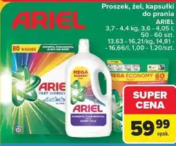 Carrefour Ariel Proszek, żel, kapsułki do prania oferta