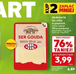 Kaufland Mlekovita Ser żółty w plastrach różne rodzaje oferta