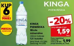 Kaufland Kinga Pienińska Woda mineralna oferta