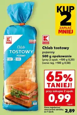 Kaufland K-Classic Chleb tostowy pszenny oferta