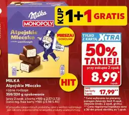 Kaufland Milka Alpejskie Mleczko różne rodzaje oferta
