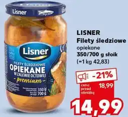 Kaufland LISNER Filety śledziowe opiekane oferta