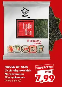 Kaufland HOUSE OF ASIA Liście alg morskich Nori premium oferta