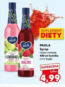 Kaufland Paola Syrop różne rodzaje oferta