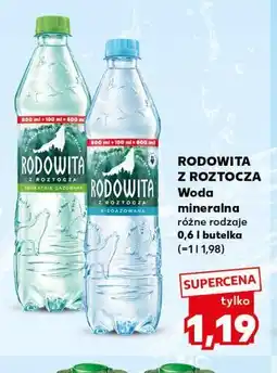 Kaufland Rodowita z Roztocza Woda mineralna oferta