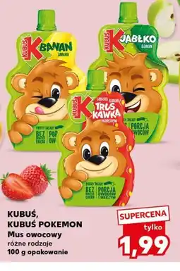 Kaufland Kubuś, Kubuś Pokemon Mus owocowy oferta