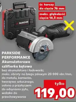 Kaufland PARKSIDE PERFORMANCE Akumulatorowa szlifierka kątowa oferta