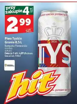 Topaz Piwo Tyskie Gronie oferta