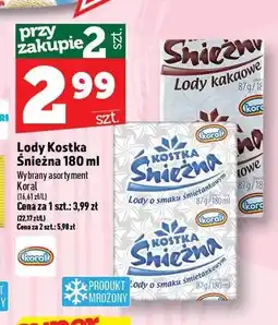 Topaz Lody Kostka Śnieżna kakaowe Koral oferta