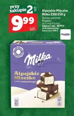 Topaz Alpejskie Mleczko o smaku śmietankowym Milka oferta