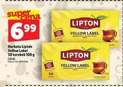 Topaz Herbata czarna ekspresowa Lipton Yellow Label oferta