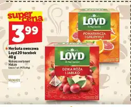 Topaz Herbata owocowa ekspresowa Loyd Pomarańcza i Grejpfrut oferta