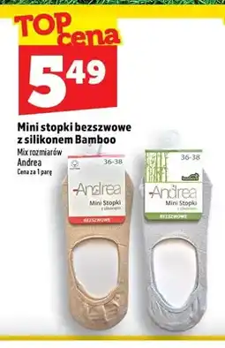 Topaz Mini stopki bezszwowe z silikonem Bamboo Andrea oferta