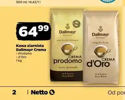 Netto Kawa ziarnista Dallmayr Crema Prodomo oferta