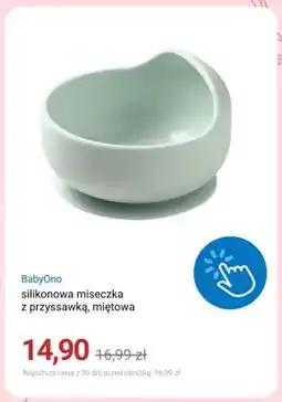 Smyk Silikonowa miseczka z przyssawką BabyOno miętowa oferta