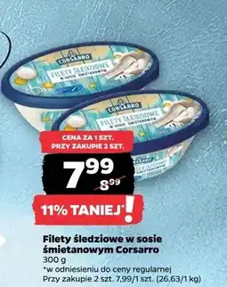 Netto Filety śledziowe w sosie śmietankowym Corsarro oferta