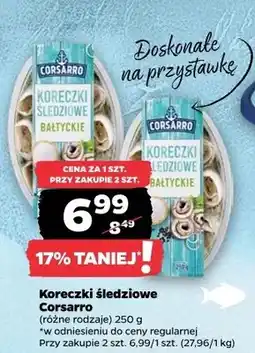 Netto Koreczki śledziowe bałtyckie Corsarro oferta