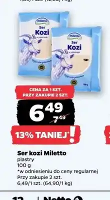 Netto Ser kozi Miletto plastry oferta