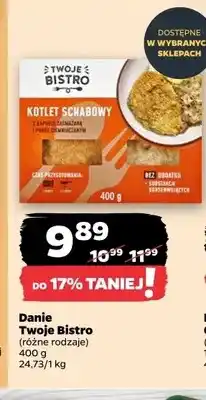 Netto Kotlet schabowy z kapustą zasmażaną i puree ziemniaczanym Twoje Bistro oferta