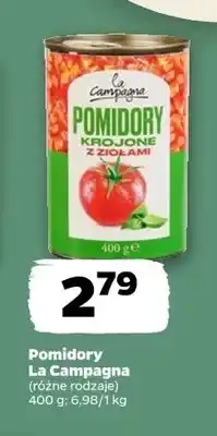 Netto Pomidory krojone z ziołami La Campagna oferta