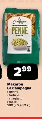 Netto Makaron penne La Campagna oferta