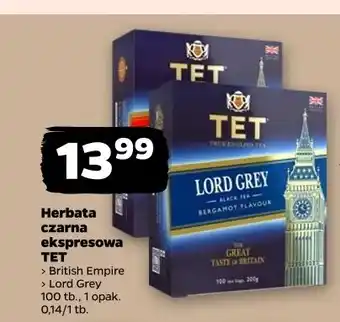 Netto Herbata czarna ekspresowa TET British Empire oferta