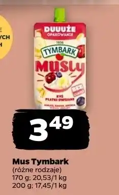 Netto Mus Tymbark Musly oferta