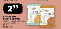 Netto Ciastko keto kokos i orzech nerkowca Frank & Oli Vital oferta