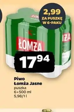 Netto Piwo Łomża Jasne 6-pak oferta