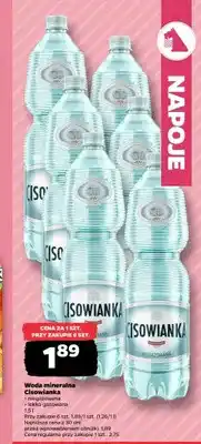 Netto Woda mineralna Cisowianka niegazowana oferta