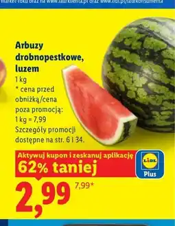 Lidl Arbuzy drobnopestkowe luzem oferta