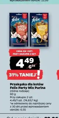 Netto Przekąska dla kotów Felix Party Mix Ocean Purina oferta