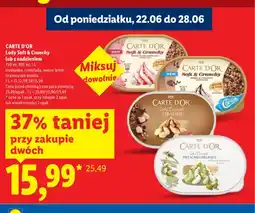 Lidl Lody Soft & Crunchy truskawkowe Carte D'Or oferta
