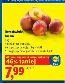 Lidl Brzoskwinie luzem oferta
