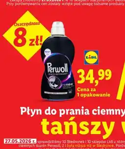 Lidl Płyn do prania ciemnych tkanin Perwoll oferta