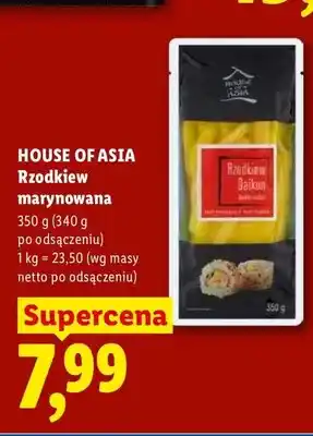 Lidl Rzodkiew marynowana House of Asia oferta