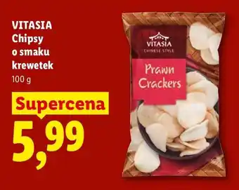 Lidl Chipsy o smaku krewetek Vitasia oferta